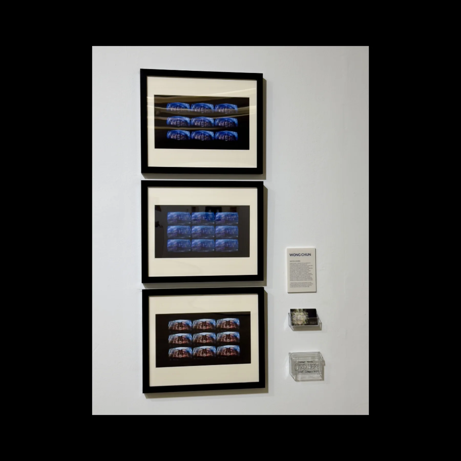 Digital Echoes works displayed in a repeated gallery grid.